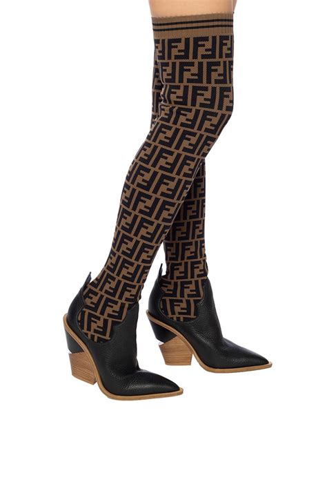 fendi boots women|fendi thigh high sock boots.